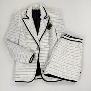 VENUS Cream and Black Trim Skort